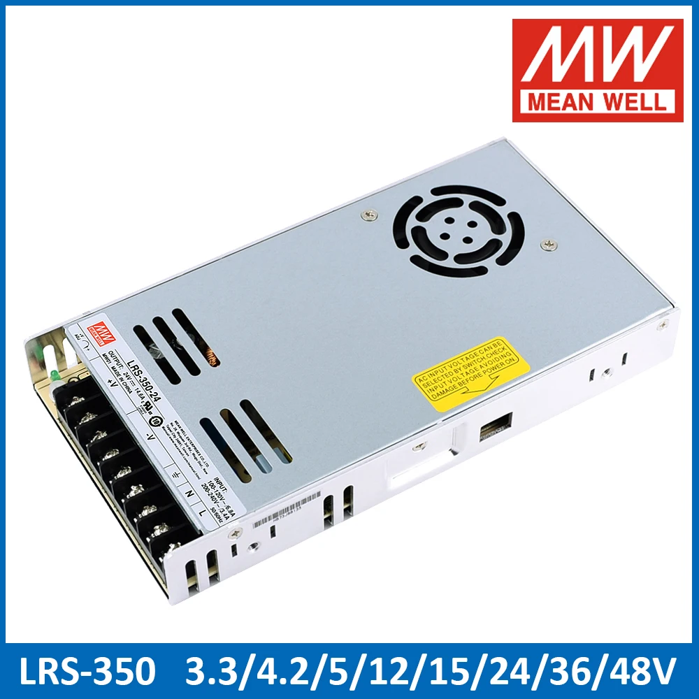 Оригинальный бренд MEAN WELL представляет LRS 350 один Выход переключение Питание 350W 3 4 2 до 5 лет 12 предметов в