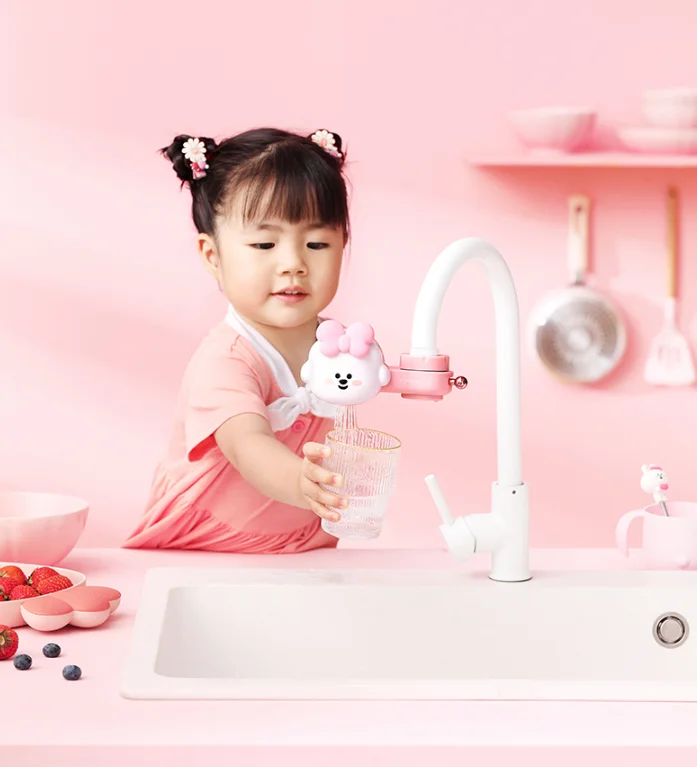Household six-weight purification simple installation of chlorination and bacteriostasis direct drinking water purifier J05