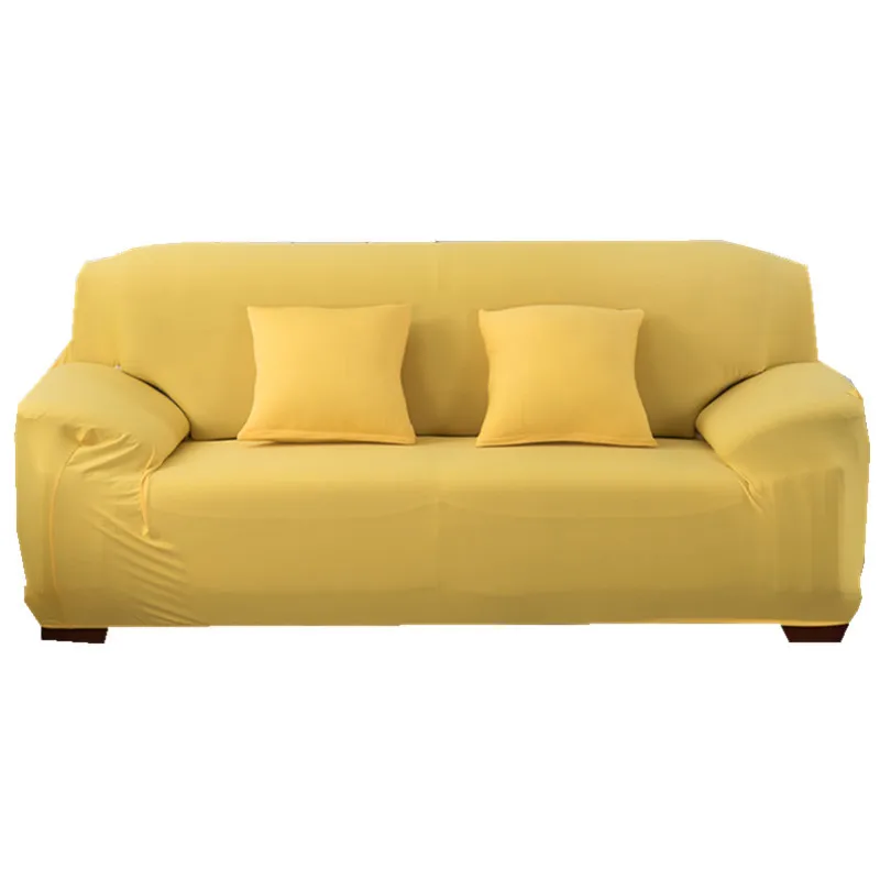 Glamour yellow 1 шт., эластичный чехол для дивана для гостиной, нескользящий чехол для дивана, универсальный чехол из спандекса для дивана - Цвет: Glamour yellow