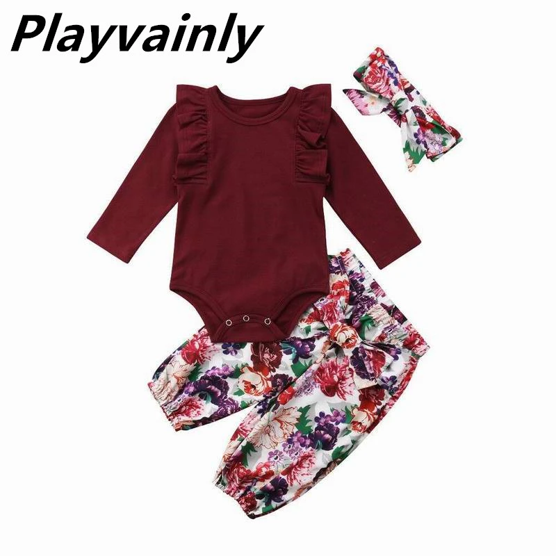 burgundy baby girl clothes