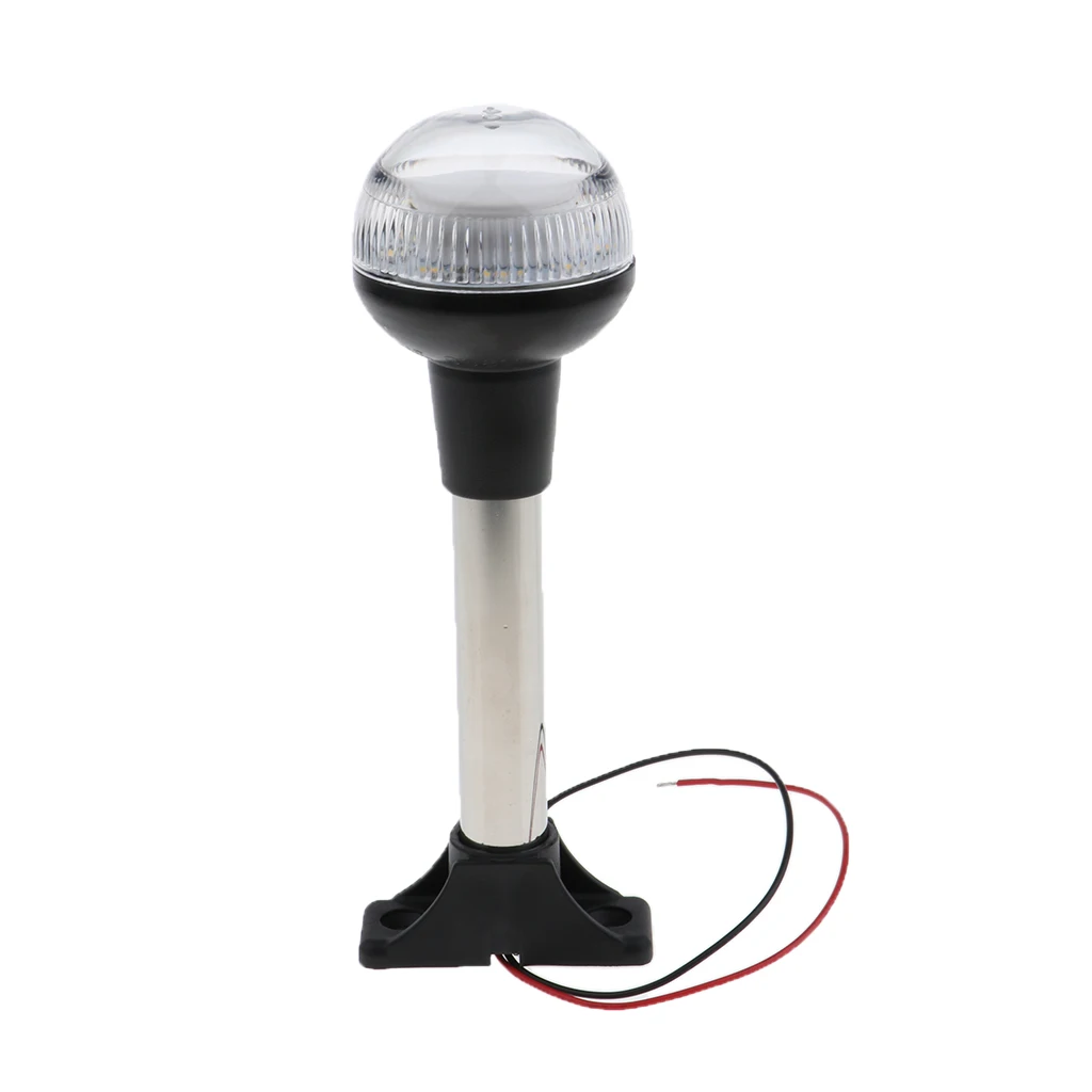 Round Shape Splashproof 360° Warm White LED 12V Marine Yacht Navigation Anchor Existing Anchor Vessel Lights