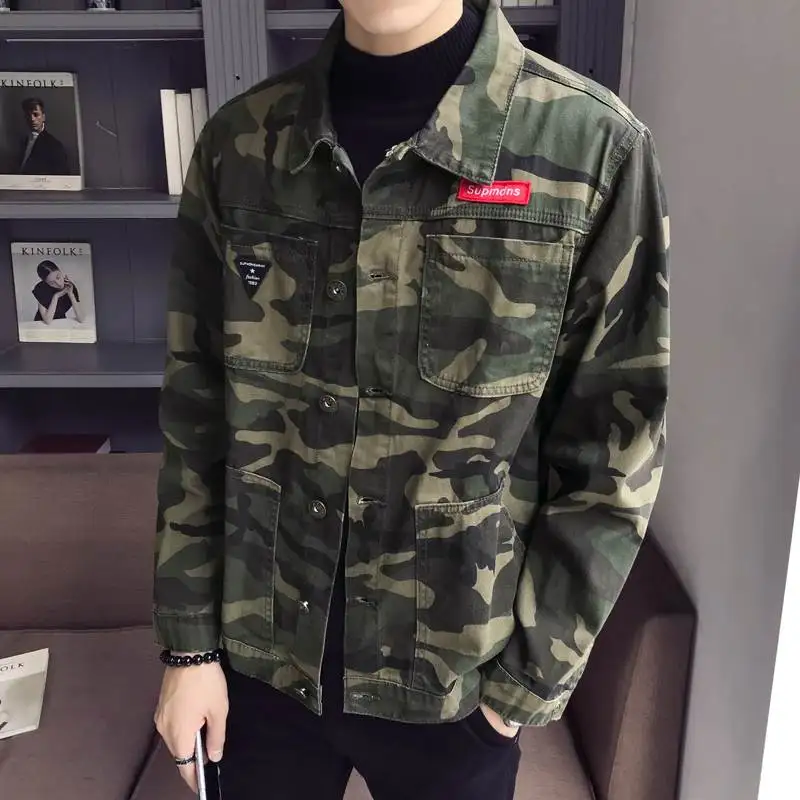 New 2020 autumn fashion camouflage denim jacket men plus size military army men jacket jeans men jacket New 2020 autumn fashion camouflage denim jacket men plus size military army men jacket jeans men jacket