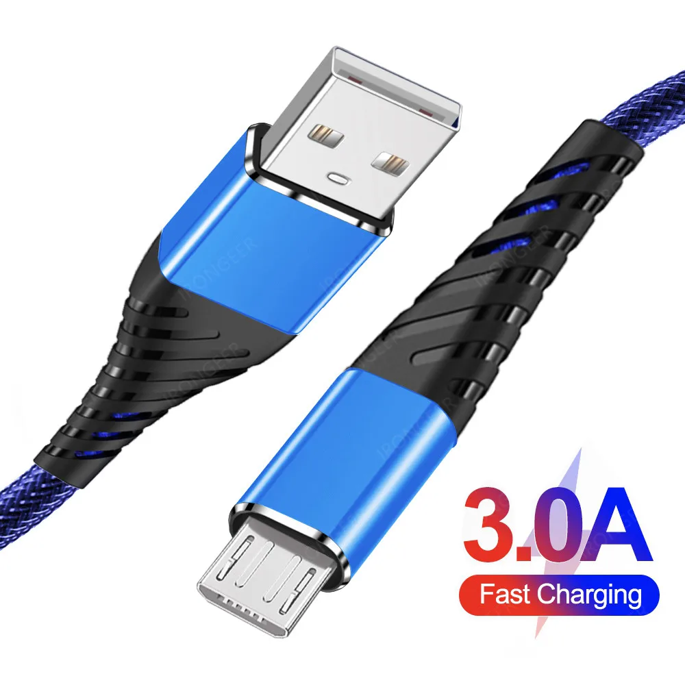 Fast Charging Micro USB Cable Data Cord Charger Adapter For Samsung S7 S6 Xiaomi Huawei Android Mobile Phone Microusb Cable Wire (1)