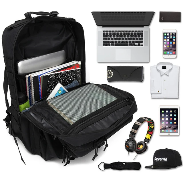 30L/40L/50L Large Capacity Men Army Military Tactical Backpack 3P EDC