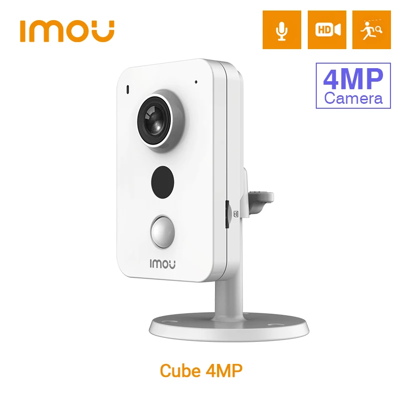 Dahua Imou Cube 4MP Wifi IP Camera PIR Detection External Detection Two-way Talk H.265 Wireless Box Camera