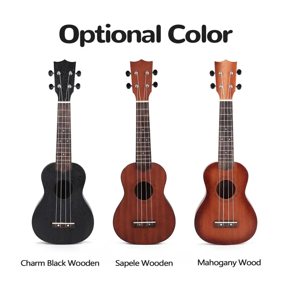 Rosewood Wood Ukulele Ukelele Uke For kids Holiday Musical gift For Children Basswood body Ukulele s 21 Inches ukulele set