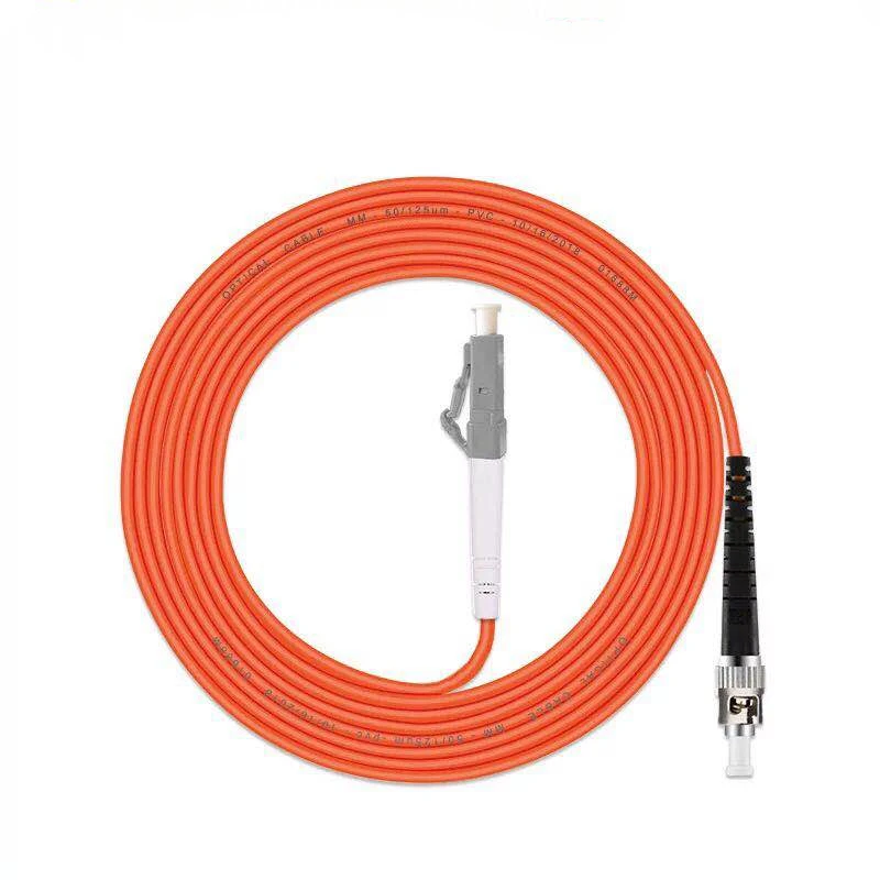 5pcs/lot LC/UPC-ST/UPC fiber optic patch cord 1M 2M 3M 5M 10M 15M Simplex Multimode optical fiber jumper Free shipping