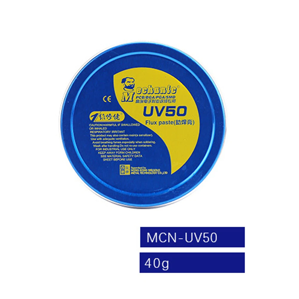 Механик MCN-UV80 UV50 без-чистой пасты пайка с флюсом оловянные IC части пайки Lron сварочные флюсы для PCB/BGA/PGA/SMD
