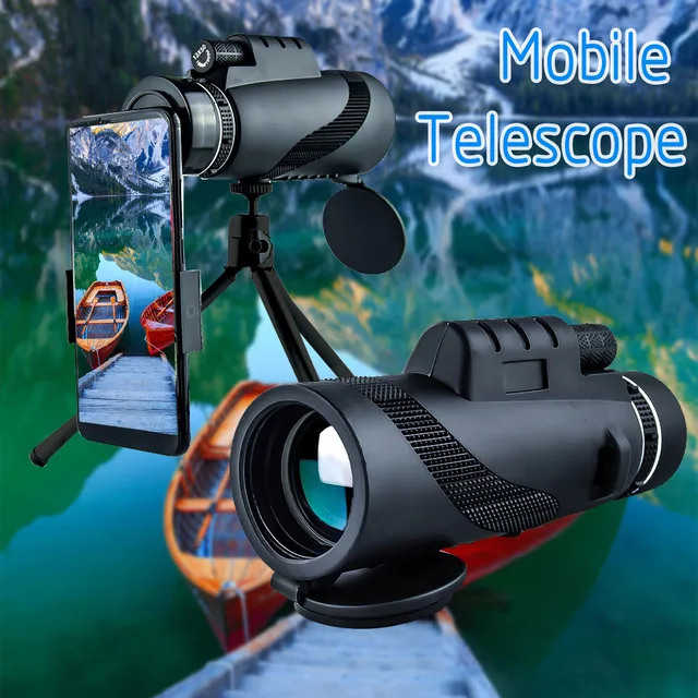 Hordozható Zoom Hatókör Hd Lencse Monokuláris Távcső+ Állvány+ Klip Univerzális Telefonhoz Mini Mobil Távcsőhöz - Image 3
