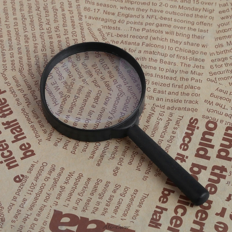 Magnifying Glass 60mm Hand Held 5X Magnifier Reading Lens