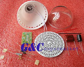 

2PCS 60 LEDs Energy-Saving Lamps Suite without LED DIY Kits diy electronics