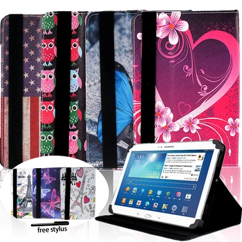 

Universal Tablet Case for 7"/8"/10" Samsung Galaxy Leather Shockproof Bracket Function Tablet Cover Stand Case Folding+stylus