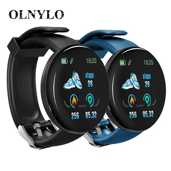 

D18 Smart Watch Men Women Blood Pressure Round Smartwatch Waterproof Sport Smart Watch Fitness Tracker For Android Ios Z2