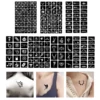 204PCS Reusable Tattoo Sticker Temporary Tattoo Henna Stencil Fake Tattoo for Face Body Tattoo Template Accesorios Glitter Paint ► Photo 1/5
