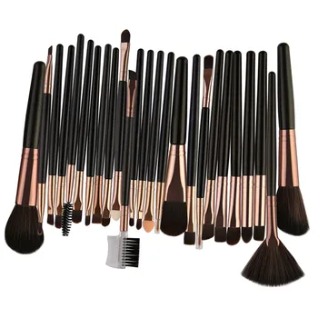 

25PCS Make Up Foundation brush Nylon eyeshadow eyebrow eyeliner soft Cosmetic Brushes Eye Shadow pinceis de maquiagem j319