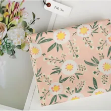 Половина ярда простой хлопок ткань с садовым цветочным принтом ручной работы DIY одежды платье детская одежда хлопок T1201