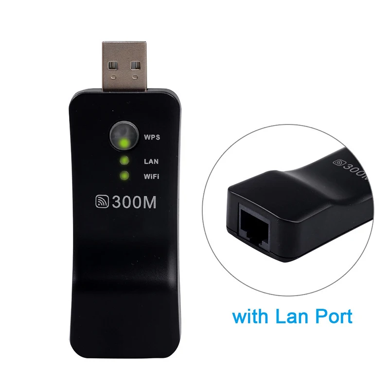 Практичный Беспроводной USB 300 м Wi Fi ретранслятор для ТВ Вай Фай адаптер сети Ethernet