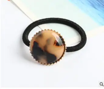 120 шт/Партия DIY мульти простые акриловые леопардовые резинки для волос эластичность Круглый Резиновый Ремешок Инструменты для укладки волос аксессуары HA1198 - Цвет: 1