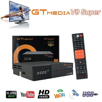 

GTMEDIA V9 Super The best TV satellite tv receiver free European 7-line power supply USB 2.0 H.265 decoder Same as no included