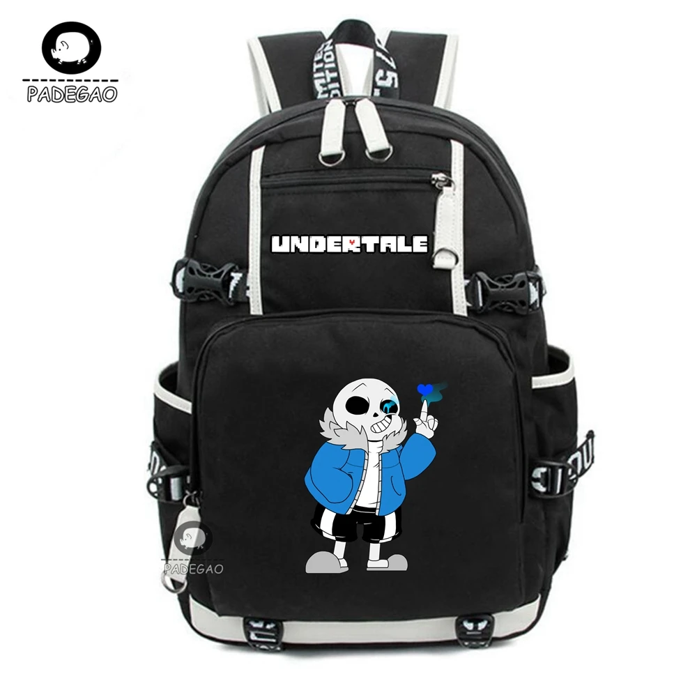 

13 Style Game Undertale Frisk Sans Printing Backpack Undertale School Bags Canvas Unisex Shoulder Bags Laptop Backpack