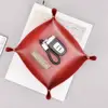 60% Hot Sale Fashion Key Storage Box Multi-purpose Snap Button Design Faux Leather Desktop Jewelry Cosmetic Plate Tray for Home 6
