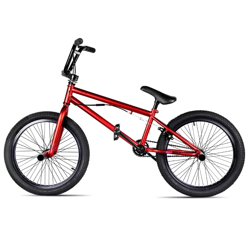Стальная рама 20 дюймов bmx велосипед мужской performance bike orange/красный шины не складной велосипед для шоу горячая волк задний тормоз V велосипед