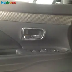 Для Mitsubishi Outlander 2013 2014 Chrome ABS внутренняя дверные ручки крышки Накладка дверь ШАР INSERT крышка украшения Запчасти 4 шт