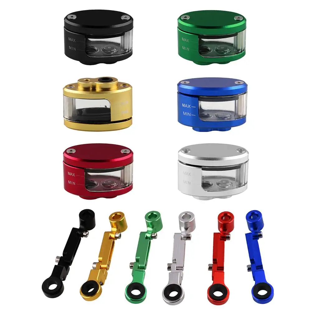 Aluminum Motorcycle Oil Cup Brake Clutch Master Cylinder Fluid Reservoir Tank Suitable for Suzuki GSF650 1200 1250 Kawasaki ZX6 brake reservoir extender