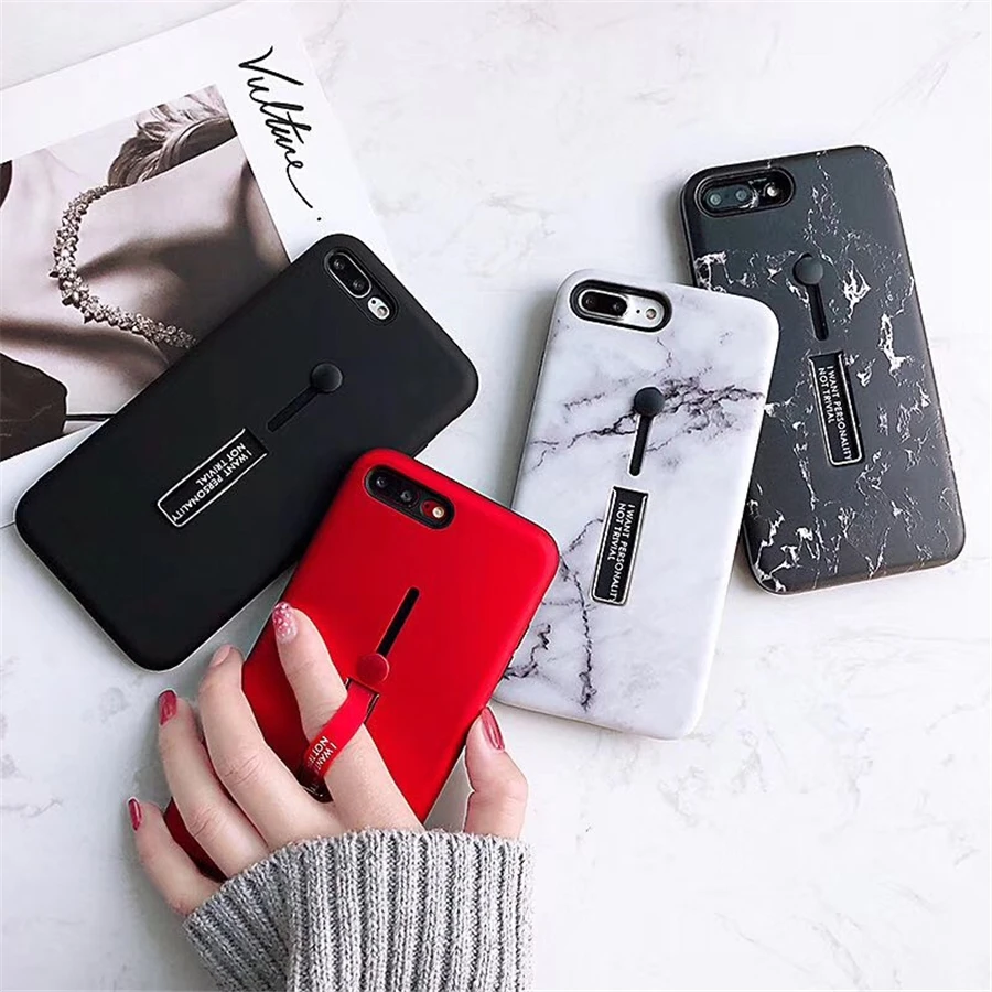 Чехол для iPhone 7 8 Plus 11 2 Pro Xr XS MAX модный мраморный цветок фламинго петля кольцо чехол