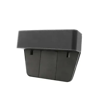 

Leather Car Seat Crevice Storage Box Seat Gap Organizing Box Seat Gap Filler Vehicle Seat Organizer For Cup Phone Card