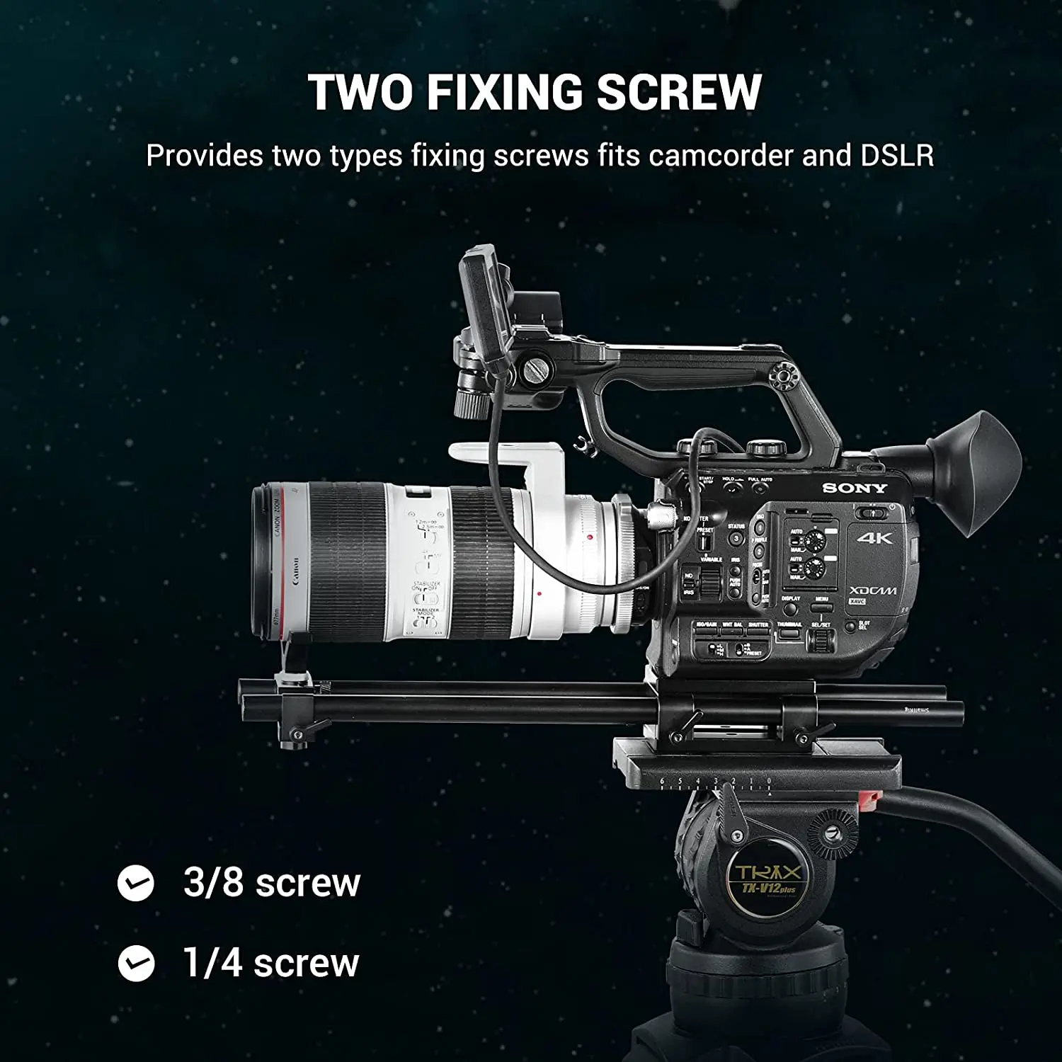 SmallRig 카메라 마운팅 플레이트 삼각대 모노포드 마운팅 플레이트, 로드 지지대용 15mm 로드 클램프 레일블록, Dslr 리그 케이지-1798