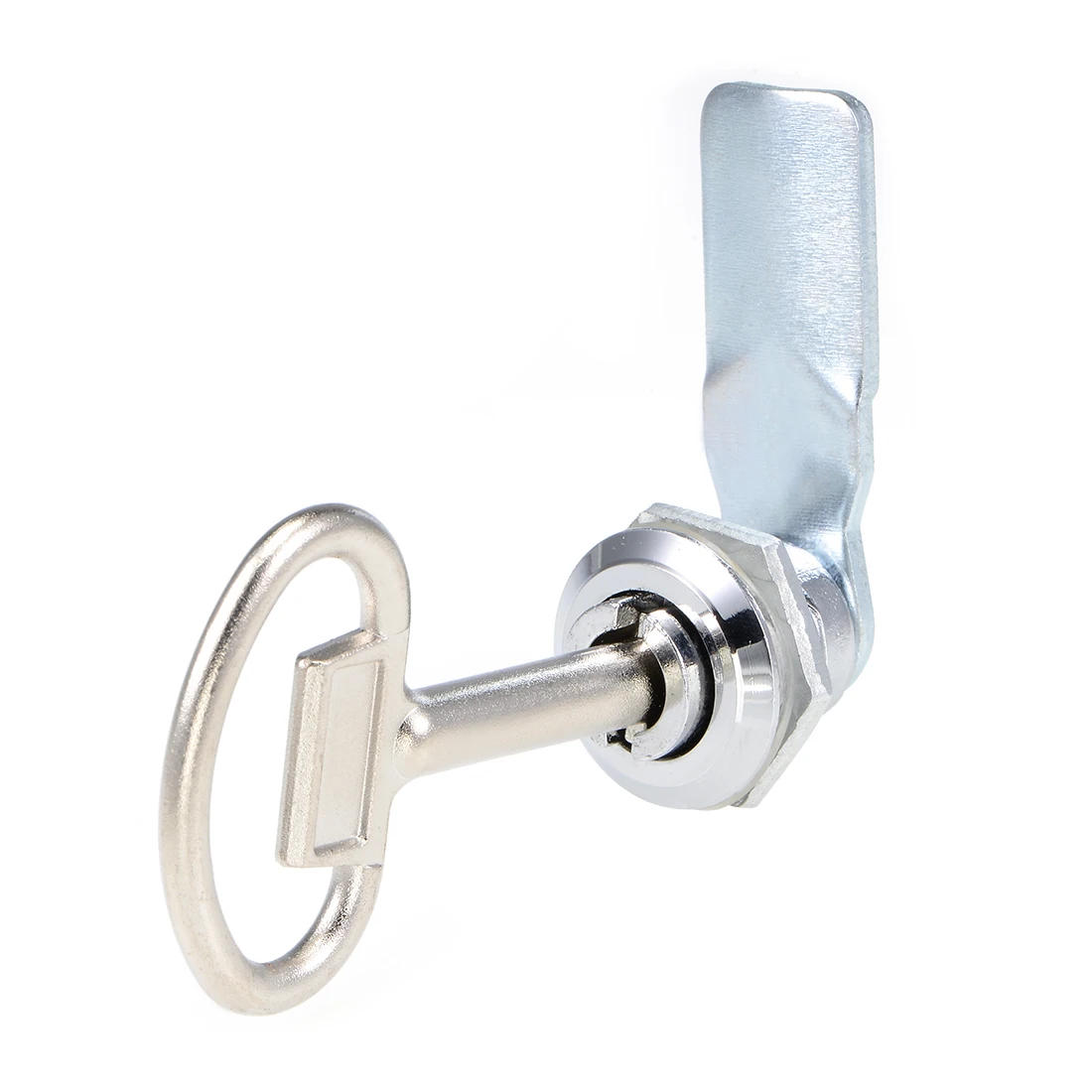 22mm Uxcell Threaded Dia Drawer Cabinet Triangular Panel Lock with Key