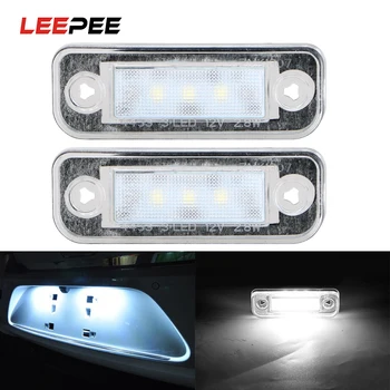 

LEEPEE 1 pair Car Licence Plate Light Signal Lamp 12V 2.8W Car LED Light For Mercedes-Benz W203 W211 C219 R171 CLS SLK