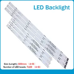 Новый 30 шт. светодиодный подсветка полосы для LG 43UJ6300 43UK6300PUE LC43490087A LC43490088A LC43490077A LC43490078A SSC_43UJ63_A