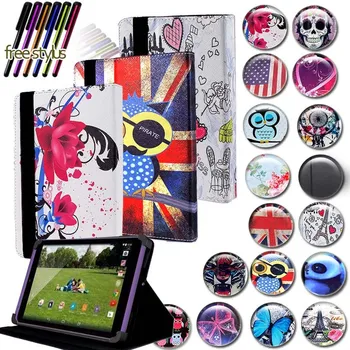 

KK&LL Leather Tablet Stand Folio Cover Case + Free stylus For TESCO Hudl 2 8.3 inch