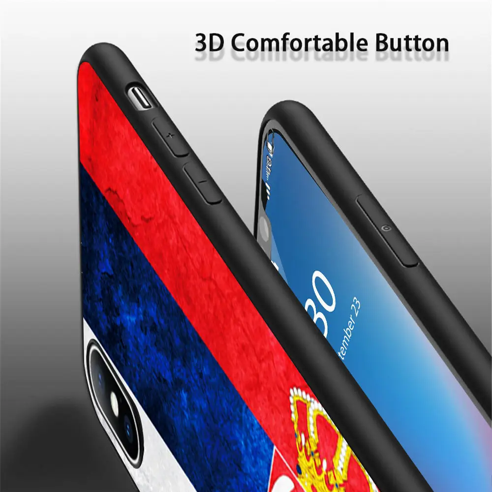 Coque Сербия Флаг 2 Чехлы для мобильного телефона из мягкого силикона чехол iPhone 11 Pro