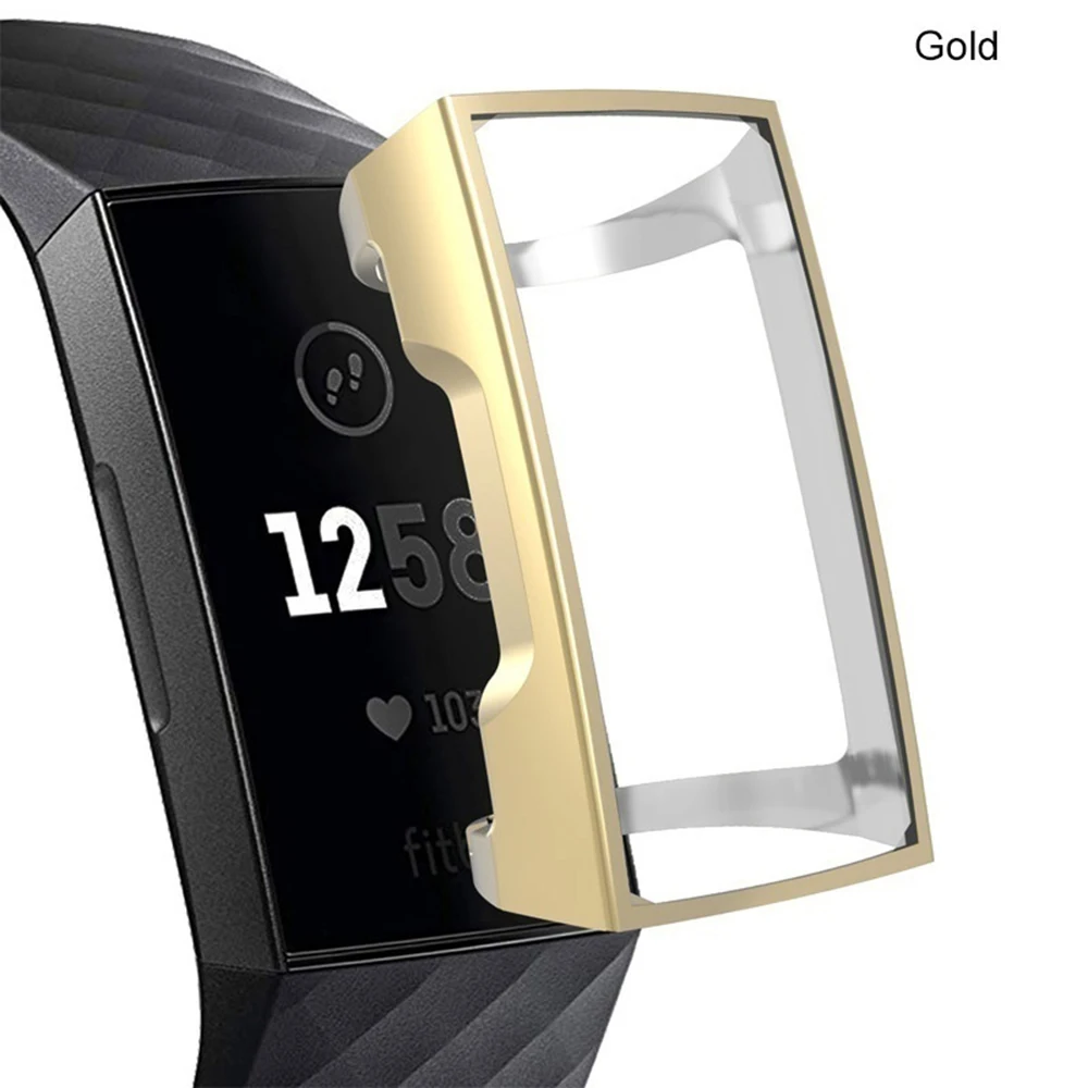 Чехол для часов Fitbit 3 Charge 3, Ультратонкий силиконовый чехол с полной защитой, Мягкий ТПУ защитный чехол для экрана - Цвет: 03
