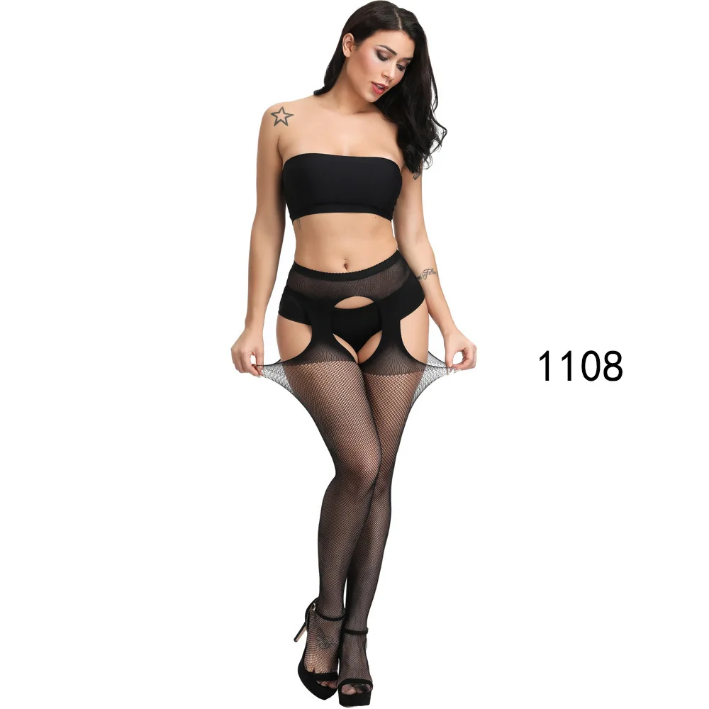 New Arrival Solid Stockings Women Sexy Thigh High Fishnet Nylon Long Socks Sex Belt Standard Over Knee Socks Sexy Lingerie