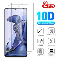 2Pcs Volle Abdeckung Aus Gehärtetem Glas Screen Protector Für Xiaomi Mi 11 T 11 T Pro 10D Schutz Film Auf die Für Mi 11 T Pro Klar