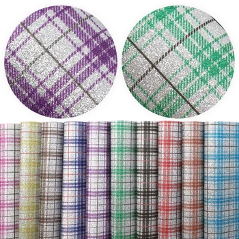 

David accessories 20*34cm 10pcs/set Fine Grain Glitter Synthetic Leather DIY Bow Sewing Supplies Faux Leather Fabric,1Yc9941