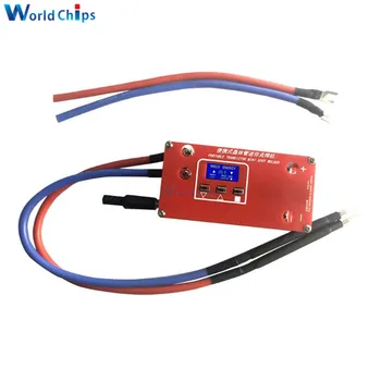 

Mini Portable Spot Welder Machine DC 12V LCD Digital Display For 18650 Lithium Battery Cell Group Power Bank Welding
