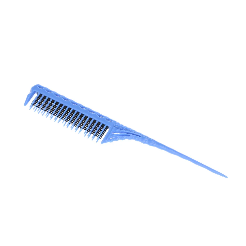 3-Row Teeth Teasing Comb Detangling Brush Rat Tail Comb Adding Volume Back Coming Hairdressing Combs