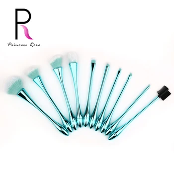 

Princess Rose 10pcs Private Label Creative Shiny Trend Beauty Makeup Brush Set with Cosmetic Case