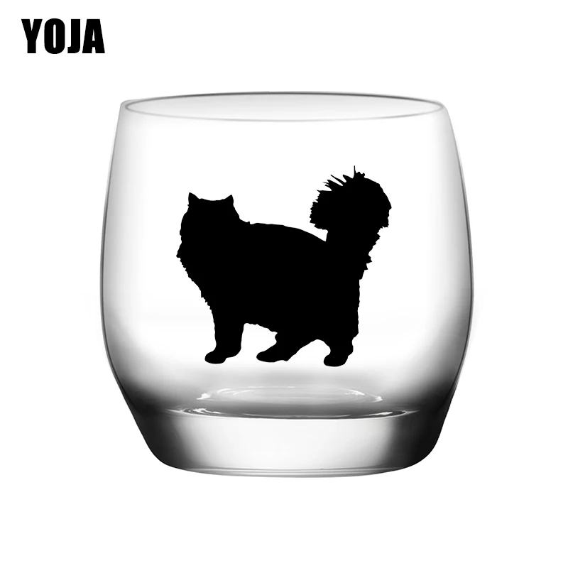 YOJA 6 4X6 см шт. кошка пушистые забавные животные креативные наклейки на стену