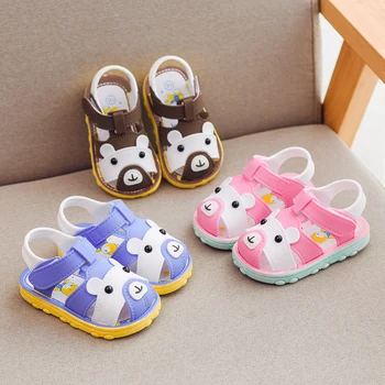 

summer Baby boy girl First Walker kid boys girls infant toddler bear sandals 16-21 0-2years 666 TB01