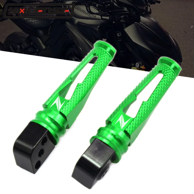 Для KAWASAKI Z650 Z750 Z900 Z900RS Z800 Z1000 Z1000SX ZRX1200 CNC алюминиевые Пассажирские подножки Задние педаль|Подставки под ноги| |