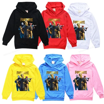 

Fortnites Hooded Sweatshirt Boys Girls Fortnight Thin Hoodies Pullovers Long Sleeve Casual Coat Streetwear Shirts Autumn Clothes