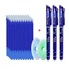 55pcs/set Colored Ink Erasable Pen Refills Rods 0.5mm Magic Erasable Gel Pen Washable Handle Office School Writing Stationery ► Photo 1/6