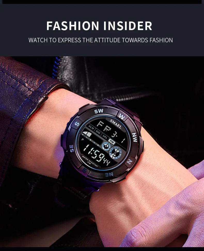 SMAEL Fashion Sport Watch Men Military Army Watches Alarm Clock Shock Resistant Waterproof Digital Watch Reloj Hombre 2022 NewSMAEL Fashion Sport Watch Men Military Army Watches Alarm Clock Shock Resistant Waterproof Digital Watch Reloj Hombre 2022 New