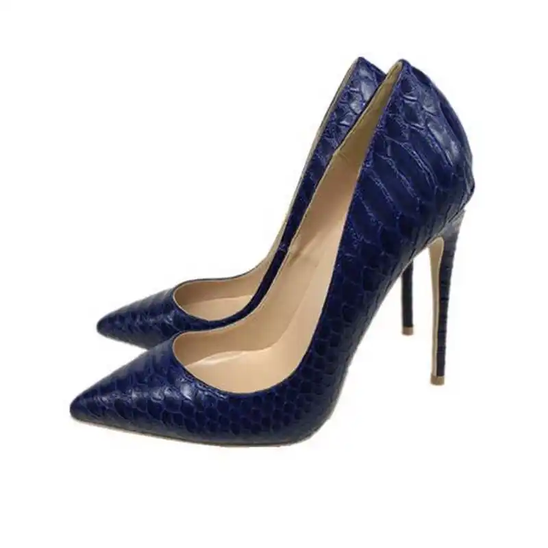 navy high heel shoes